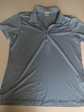 DUNNING GOLF Women’s CME Group Tour Champions blue w white stripe Large